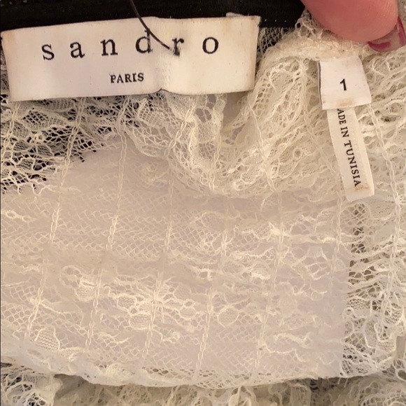 Sandro “Flavia” brocade lace mini dress 1/S - Picture 7 of 8
